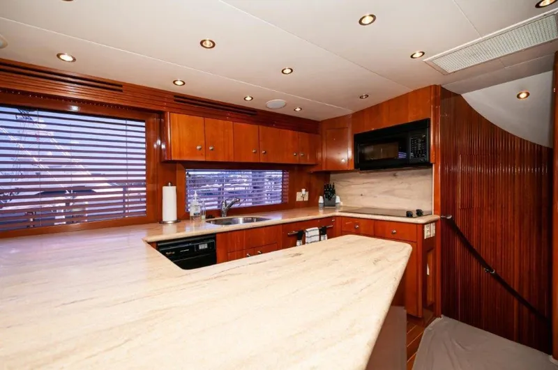 Slide: The Image of 2002 65 Hatteras Convertible Moontan Galley (2) - 3712763