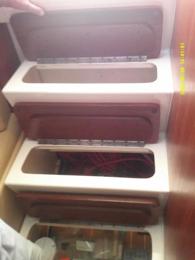Slide: The Image of Tiara 3100 Open Battery Switches under stair treads - 3706500