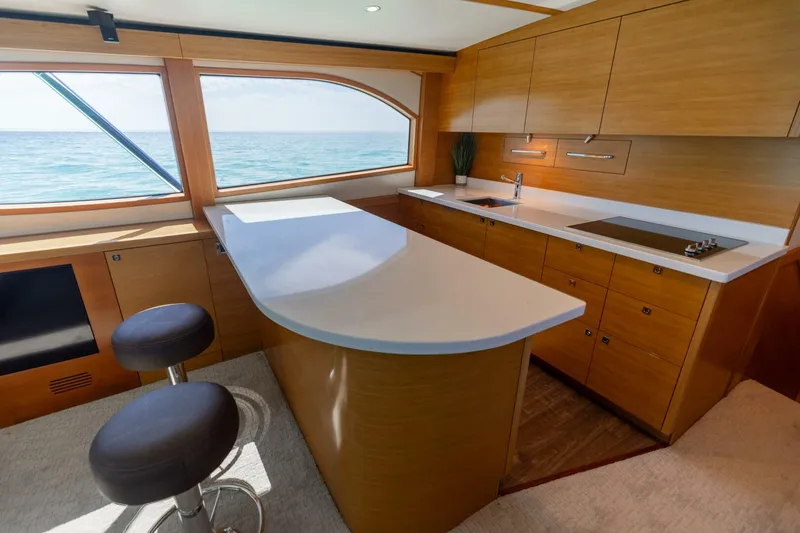 Slide: The Image of 2016 Hatteras GT60 KNOT ON CALL Galley 1 - 3858064