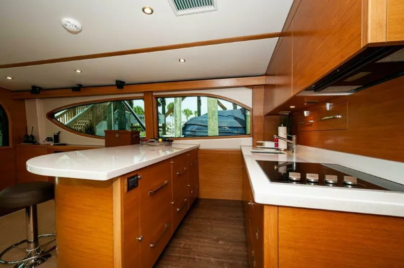 Slide: The Image of 2016 Hatteras GT60 KNOT ON CALL Galley - 3748461