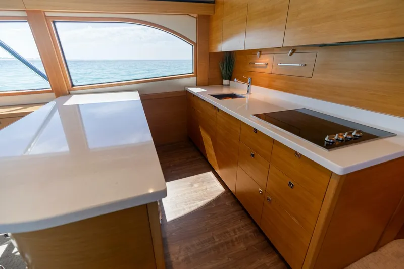 Slide: The Image of 2016 Hatteras GT60 KNOT ON CALL Galley - 3858065
