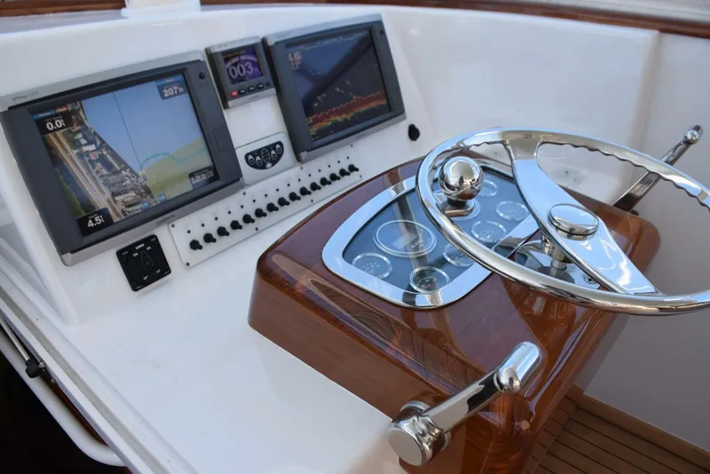 Slide: The Image of Teak Helm Pod, Gauge Panel - 3771358