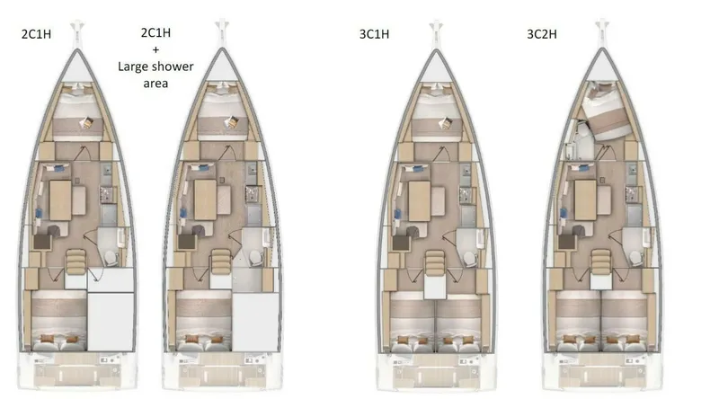 Slide: The Image of Beneteau OCEANIS 37.1 Layout Options - 3779854