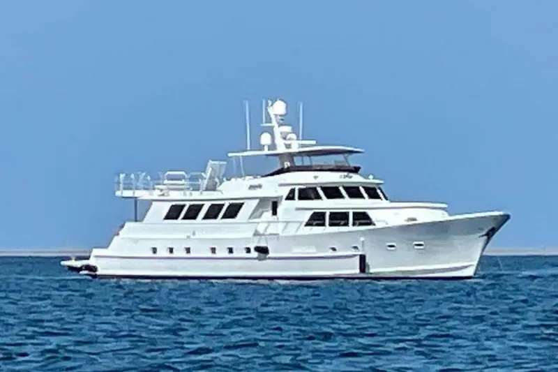 Slide: The Image of 1983 Broward 108 Cockpit Motor Yacht Lady P - 3780534