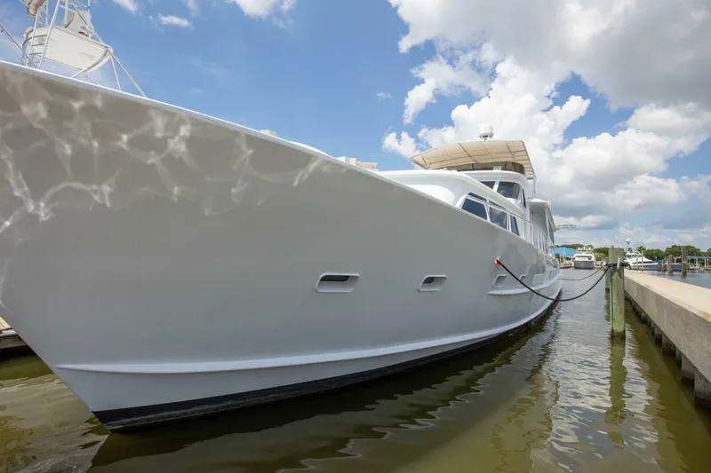 Slide: The Image of 1983 Broward 108 Cockpit Motor Yacht Lady P - 3780653
