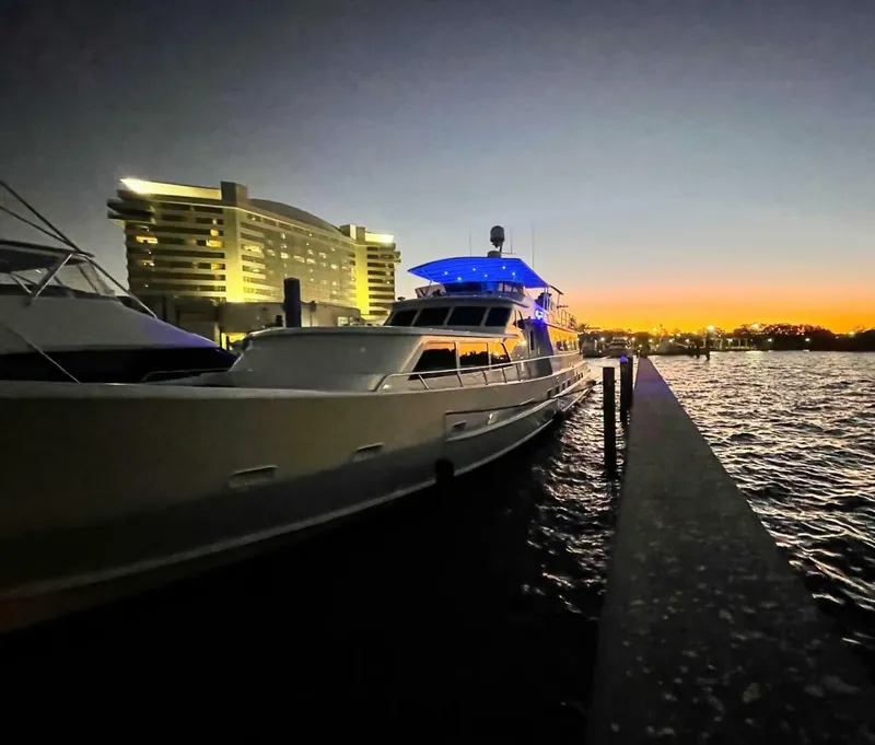 Slide: The Image of 1983 Broward 108 Cockpit Motor Yacht Lady P - 3780657