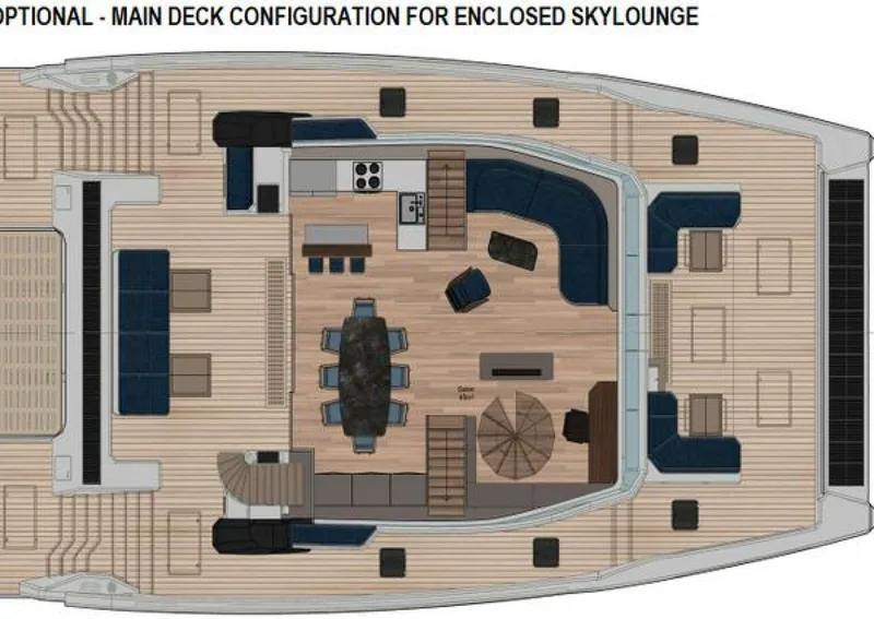 Slide: The Image of Optional - Main Deck Configuration For Enclosed Sky Lounge - 3853375
