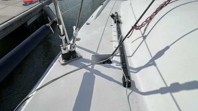 Slide: The Image of Port / Head Sail Track and Towable jib Cart - 3864492
