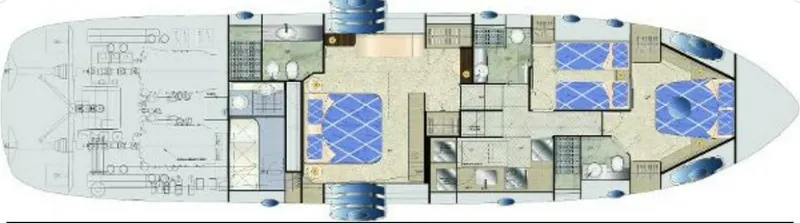 Slide: The Image of Manufacturer Pershing 70 Lower Deck - 3867459