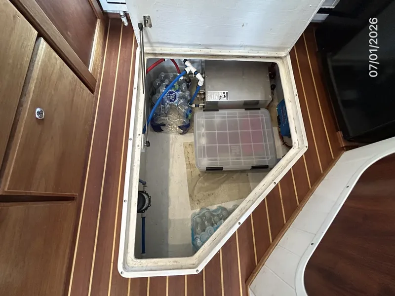 Slide: The Image of 35' Great Harbour galley below sole storage - 6751268