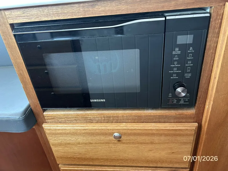 Slide: The Image of 35' Great Harbour galley microwave oven - 6751276