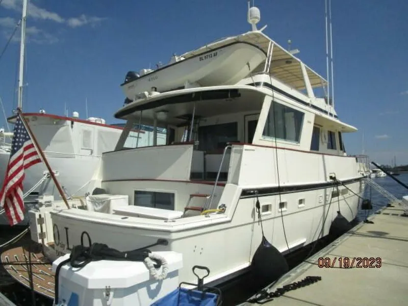Slide: The Image of 63' Hatteras starboard aft profile - 3904619