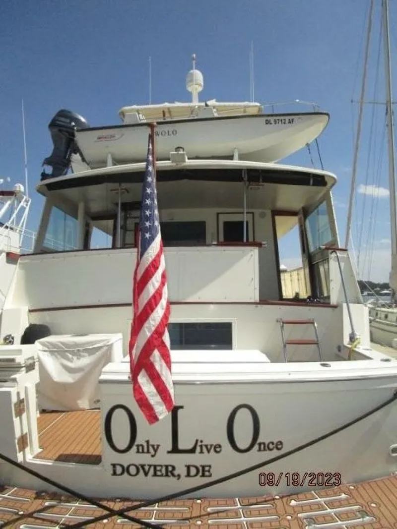 Slide: The Image of 63' Hatteras aft profile - 3904539