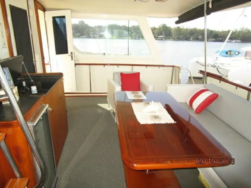 Slide: The Image of 63' Hatteras aftdeck starboard - 3904542