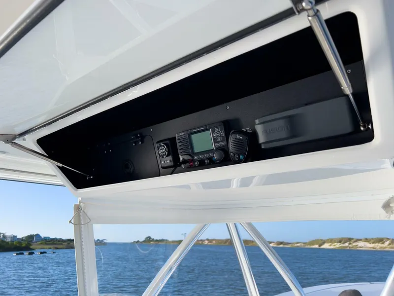 Slide: The Image of Bahama 41 Blue Bird - Helm Overhead Electronics 2015 Bahama 41 Center Console Blue Bird - 3929513