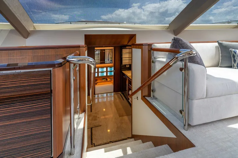 Slide: The Image of Ocean Alexander 100 Zephyr-Companionway to Master Stateroom 2019 Ocean Alexander 100 Motor Yacht-Zephyr - 3930504
