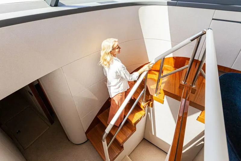 Slide: The Image of Riviera 78 Motor Yacht Companionway 01 - 3944825