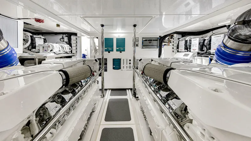 Slide: The Image of Riviera 78 Motor Yacht Engine Room 03 - 3945088
