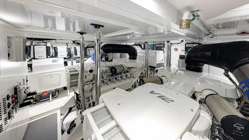 Slide: The Image of Riviera 78 Motor Yacht Engine Room 02 - 3945091