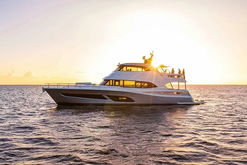 Slide: The Image of Riviera 78 Motor Yacht Anchored 016 1 - 3944809
