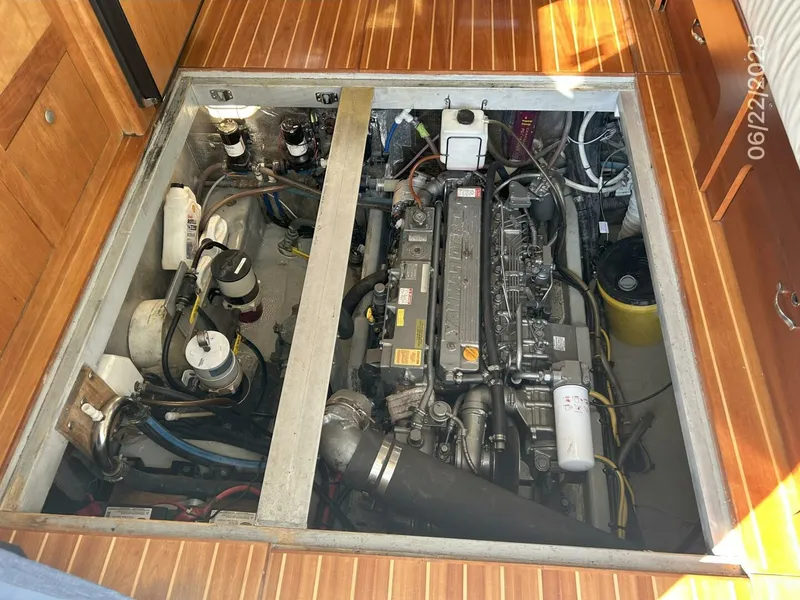 Slide: The Image of 39' mainship engine room access - 5435751
