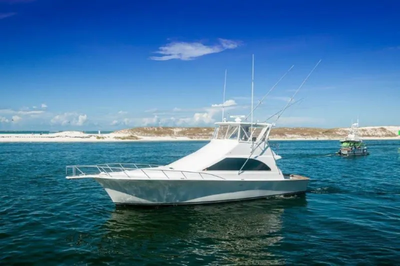 Slide: The Image of 1998 Ocean Yachts 48 Super Sport Port Profile - 3993049