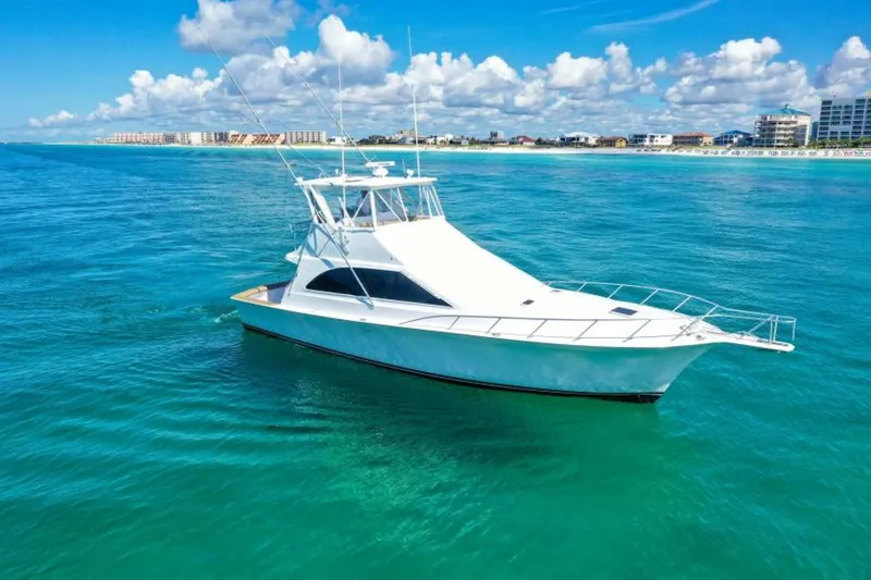 Slide: The Image of 1998 Ocean Yachts 48 Super Sport  STBD Profile - 3993051