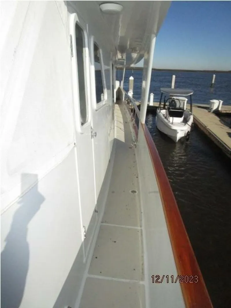 Slide: The Image of 72' DeFever port side deck2 - 4045567