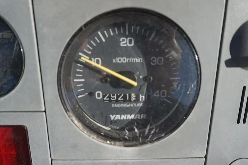 Slide: The Image of 1987 37 Bertram 37 Convertible RIDGEBACK Engine Gauges (4) - 4080396