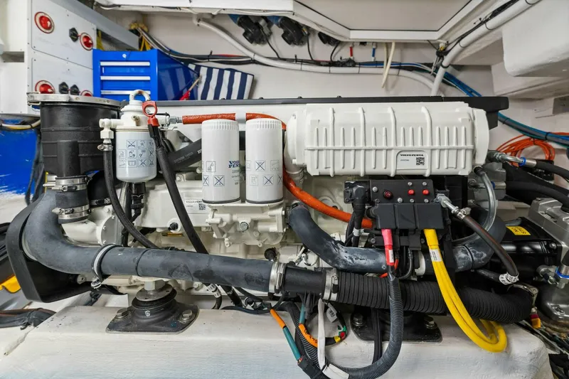 Slide: The Image of 2020 46 Cruisers Cantius - Sweet Caroline - Engine Room - 4114488