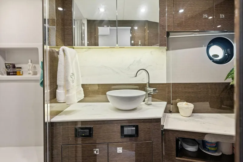 Slide: The Image of 2020 46 Cruisers Cantius - Sweet Caroline - Master Head & Shower - 4114437