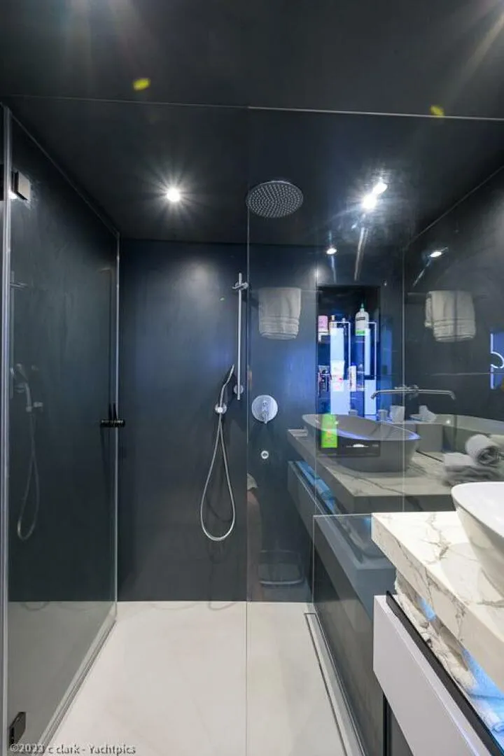 Slide: The Image of Sunreef 60 NERO- Port Master Cabin Head 2022 Sunreef 60 NERO 60P - 4124380