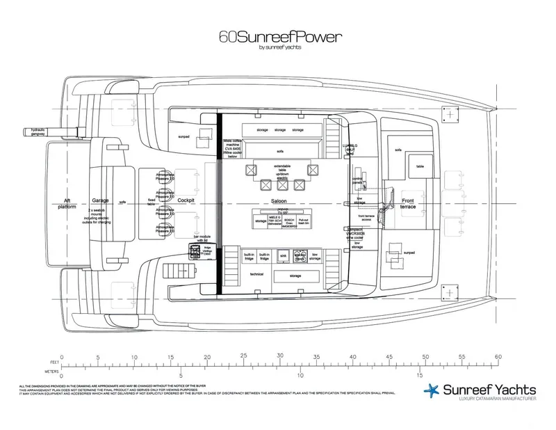 Slide: The Image of Sunreef 60 NERO- Dimensions 2022 Sunreef 60 NERO 60P - 4124518