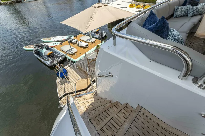 Slide: The Image of 2012 Princess 104 - aft stairs - 4133538