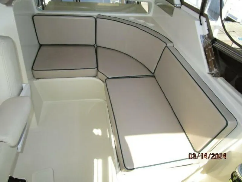 Slide: The Image of 48' Camargue flybridge port seating - 4236602