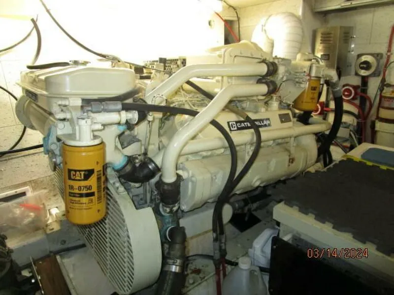 Slide: The Image of 48' Camargue starboard main engine - 4236644