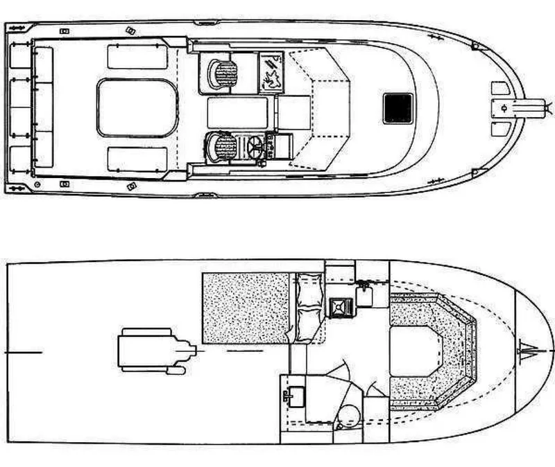 Slide: The Image of Albin 28 TE Deck & Interior Layouts - 4239312