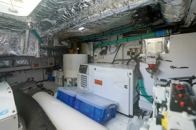 Slide: The Image of 2021 Princess F50- MAKING TIME- Engine room- Generator - 6132671