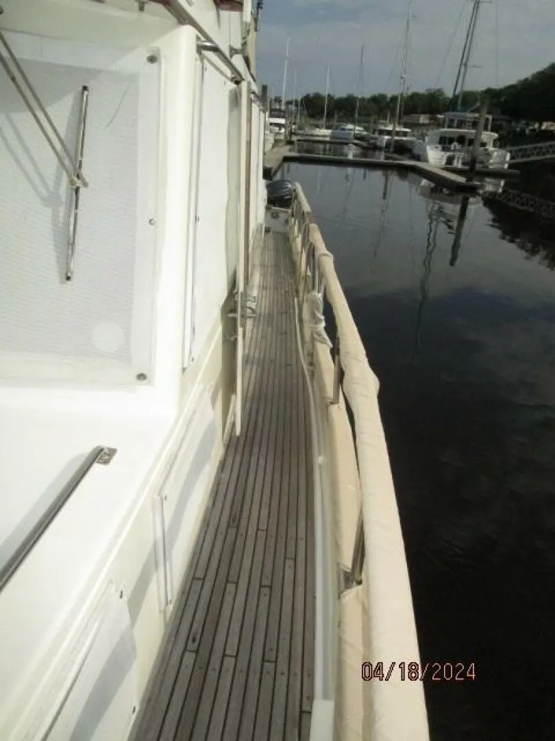 Slide: The Image of 46' Grand Banks port side deck1 - 4316011