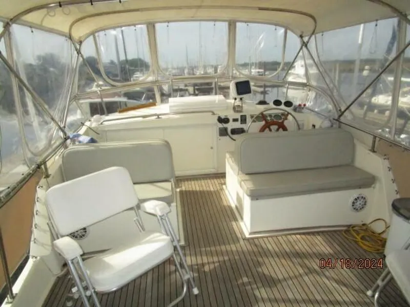 Slide: The Image of 46' Grand Banks flybridge forward - 4315970