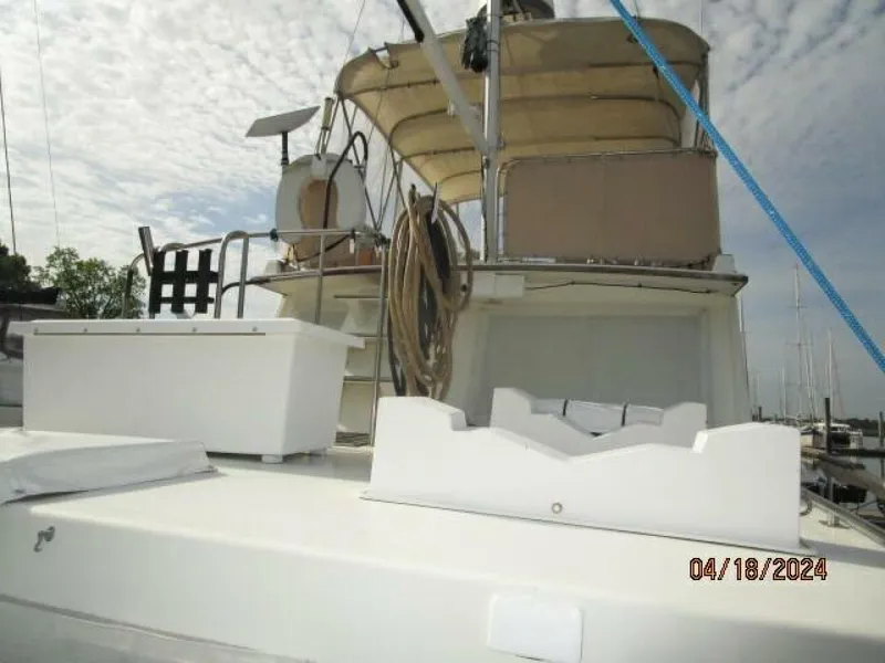 Slide: The Image of 46' Grand Banks trunk cabin forward - 4316033