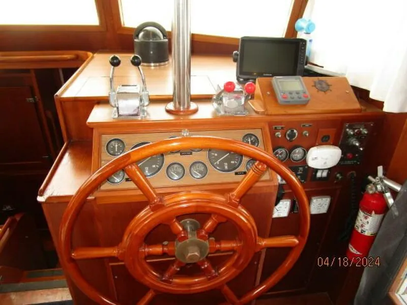 Slide: The Image of 46' Grand Banks lower helm2 - 4315994
