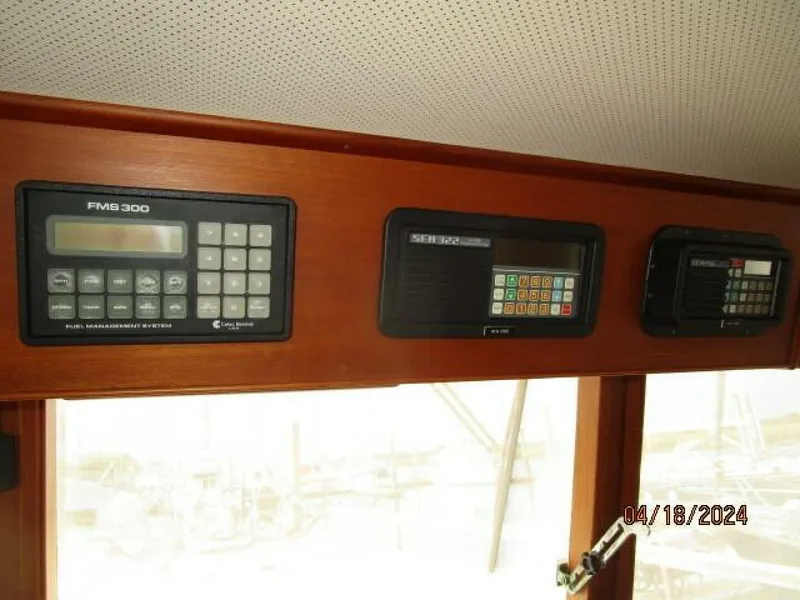 Slide: The Image of 46' Grand Banks lower helm electronics1 - 4315990