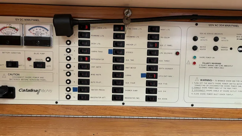 Slide: The Image of 1997 Catalina 400 Electrical panel - 4321381