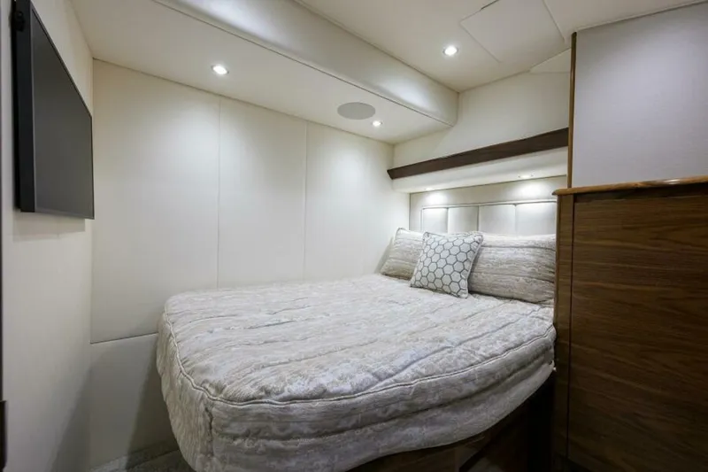 Slide: The Image of Viking 54 - TROUBLE FREE - Master Stateroom 2024 Viking 54 Sport Coupe TROUBLE FREE - 4344247