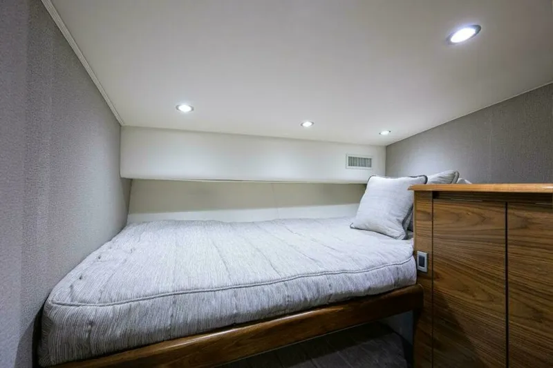 Slide: The Image of Viking 54 - TROUBLE FREE - Guest Stateroom Bunks 2024 Viking 54 Sport Coupe TROUBLE FREE - 7648982