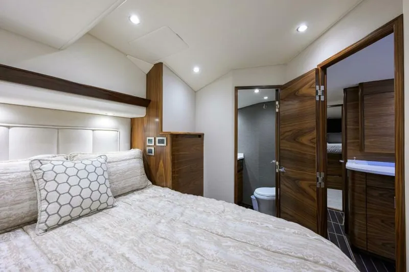 Slide: The Image of Viking 54 - TROUBLE FREE - Master Stateroom 2024 Viking 54 Sport Coupe TROUBLE FREE - 4344249