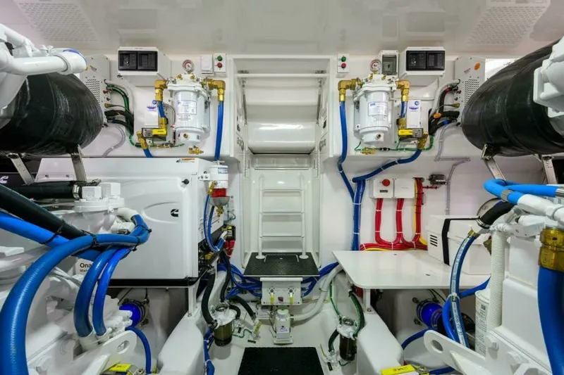Slide: The Image of Viking 54 - TROUBLE FREE - Engine Room 2024 Viking 54 Sport Coupe TROUBLE FREE - 7648996