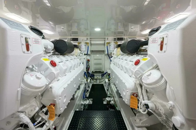 Slide: The Image of Viking 54 - TROUBLE FREE - Engine Room 2024 Viking 54 Sport Coupe TROUBLE FREE - 7648995