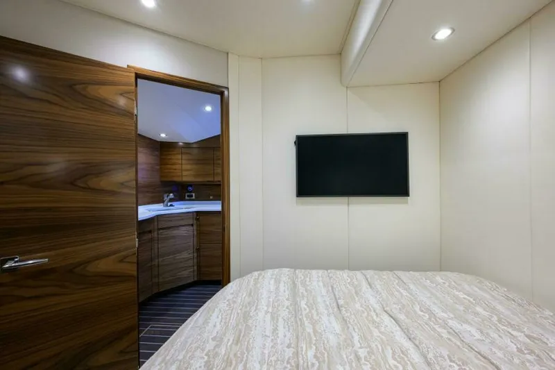 Slide: The Image of Viking 54 - TROUBLE FREE - Master Stateroom 2024 Viking 54 Sport Coupe TROUBLE FREE - 7648975
